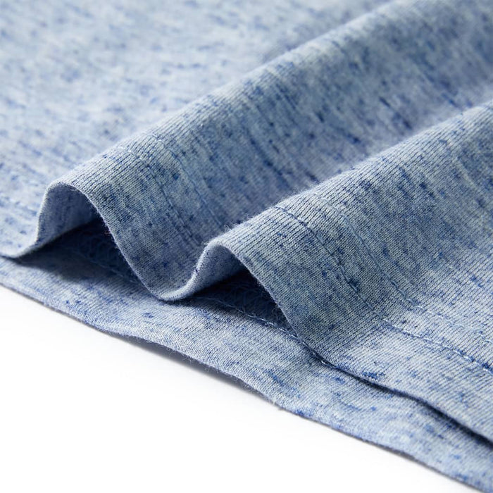 Maglietta da Bambino a Maniche Corte Blu Mélange 92
