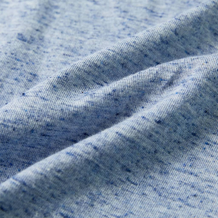 Maglietta da Bambino a Maniche Corte Blu Mélange 104 12170