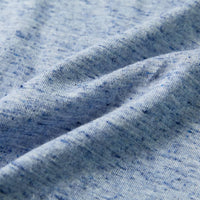 Maglietta da Bambino a Maniche Corte Blu Mélange 116 12171