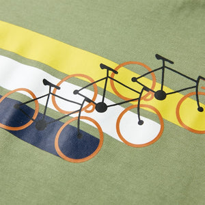 Maglietta da Bambino a Maniche Corte Cachi Chiaro 92 12174