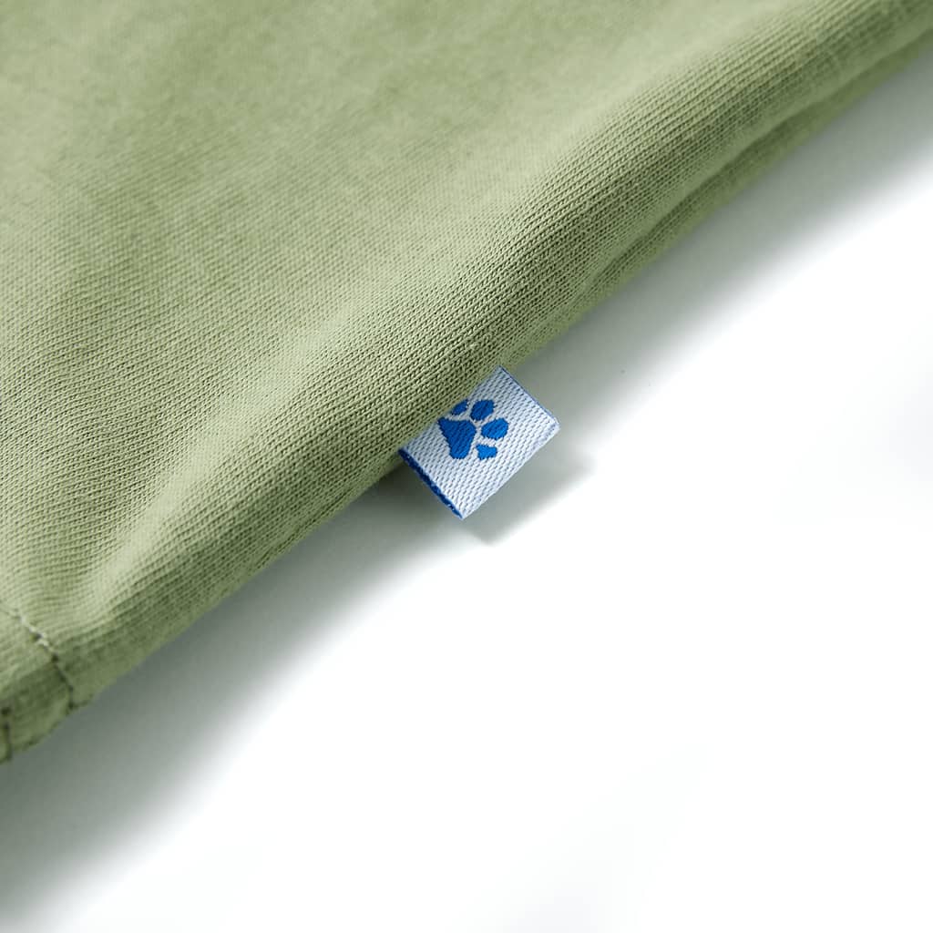 Maglietta da Bambino a Maniche Corte Cachi Chiaro 92 12174