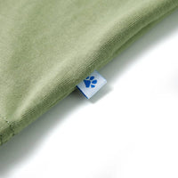 Maglietta da Bambino a Maniche Corte Cachi Chiaro 116