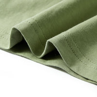 Maglietta da Bambino a Maniche Corte Cachi Chiaro 116 12176