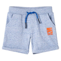 Pantaloncini per Bambini con Coulisse Blu Mélange 116