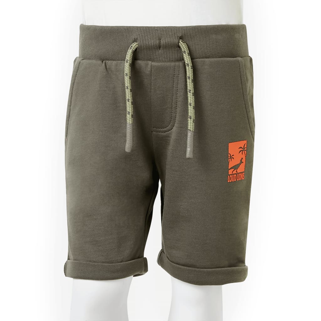 Pantaloncini per Bambini con Coulisse Cachi Scuro 92 12199