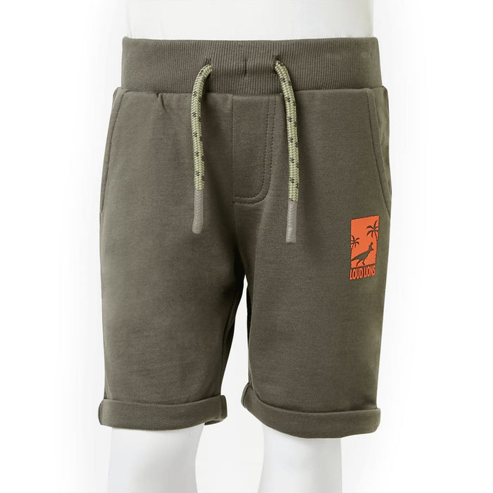 Pantaloncini per Bambini con Coulisse Cachi Scuro 116 12201