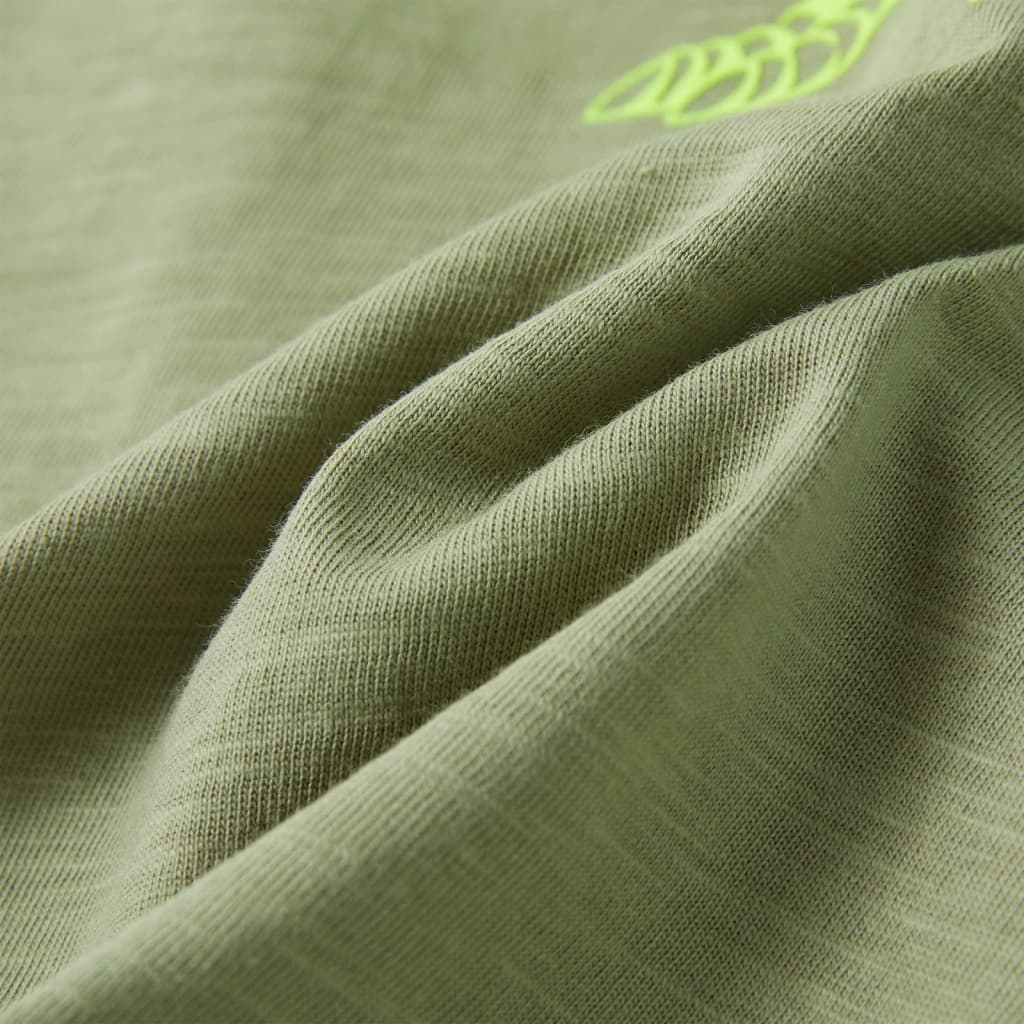 Maglietta da Bambino a Maniche Corte Cachi Chiaro 128 12212