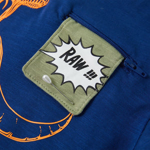 Maglietta da Bambino a Maniche Corte Blu Scuro 128 12217