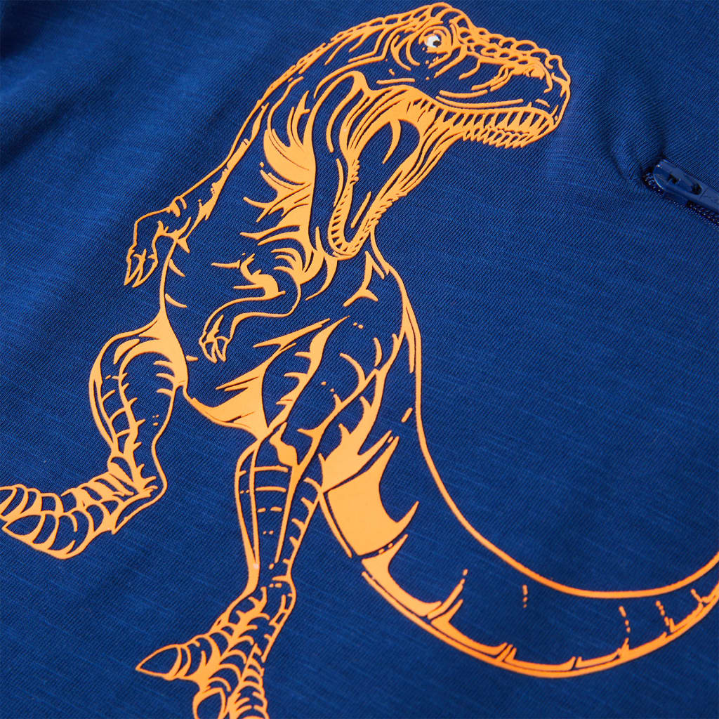 Maglietta da Bambino a Maniche Corte Blu Scuro 140