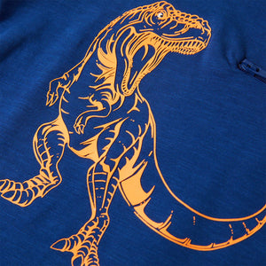 Maglietta da Bambino a Maniche Corte Blu Scuro 140