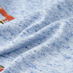 Maglietta da Bambino Blu Mélange 104 12225