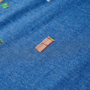 Maglietta da Bambino Blu Scuro Mélange 128 12232