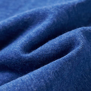 Maglietta da Bambino Blu Scuro Mélange 92 12239