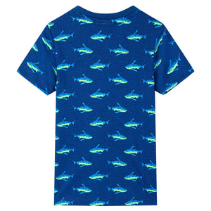 Maglietta da Bambino Blu Scuro 104 12305