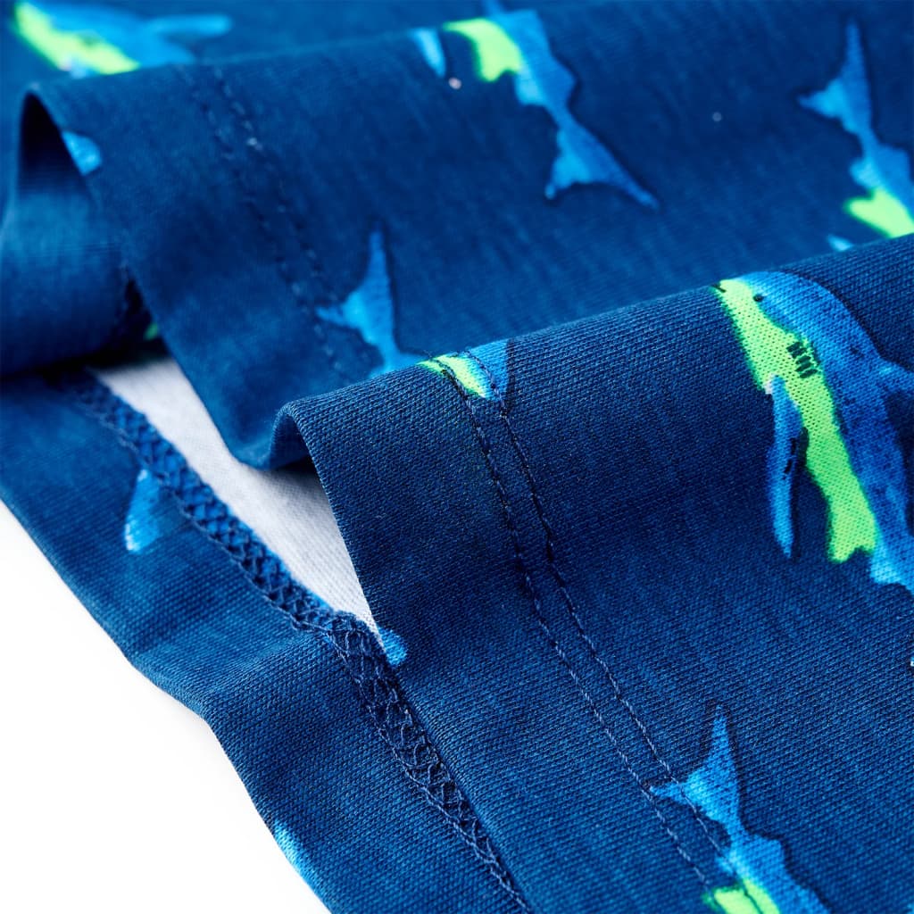 Maglietta da Bambino Blu Scuro 104 12305