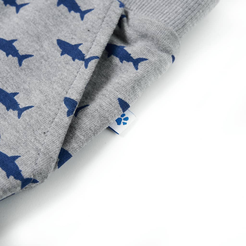 Pantaloncini per Bambini con Coulisse Grigio Chiaro Mélange 92 12329