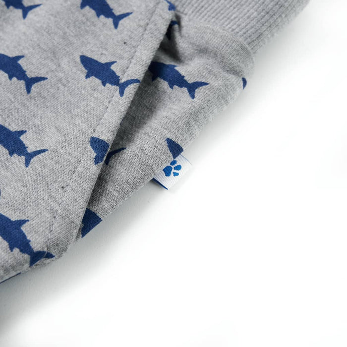 Pantaloncini per Bambini con Coulisse Grigio Chiaro Mélange 92 12329