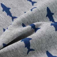 Pantaloncini per Bambini con Coulisse Grigio Chiaro Mélange 92 12329