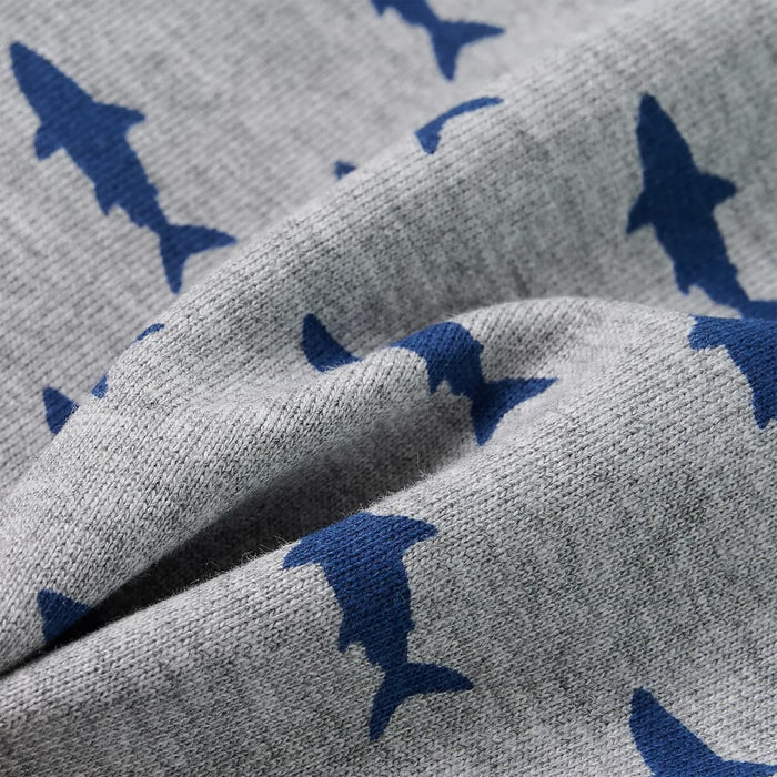 Pantaloncini per Bambini con Coulisse Grigio Chiaro Mélange 92 12329