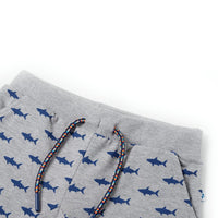 Pantaloncini per Bambini con Coulisse Grigio Chiaro MÃ©lange 104cod mxl 86767