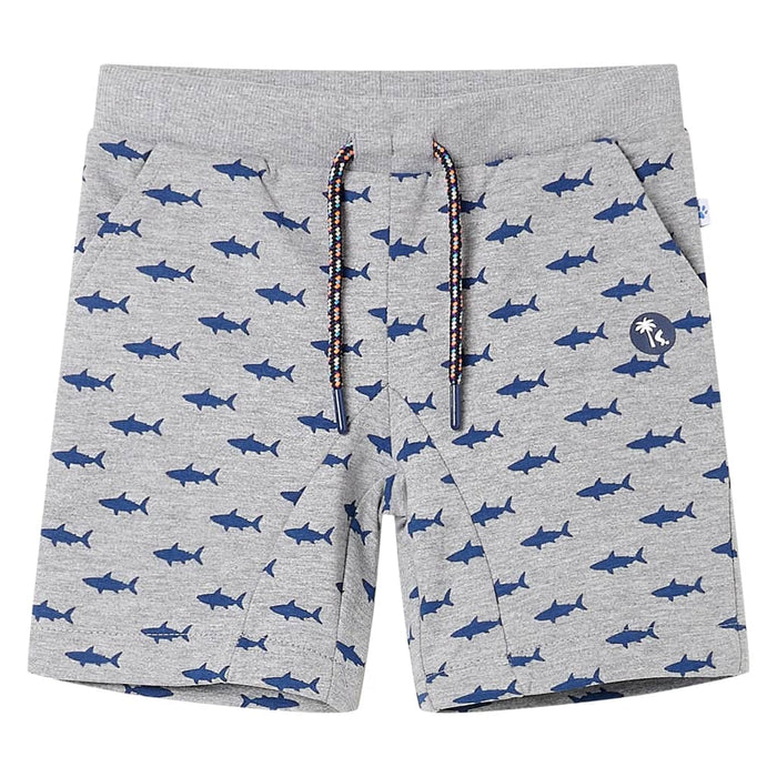 Pantaloncini per Bambini con Coulisse Grigio Chiaro MÃ©lange 128cod mxl 86766