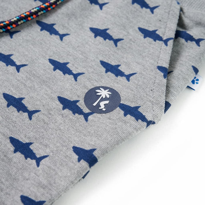 Pantaloncini per Bambini con Coulisse Grigio Chiaro Mélange 128 12332