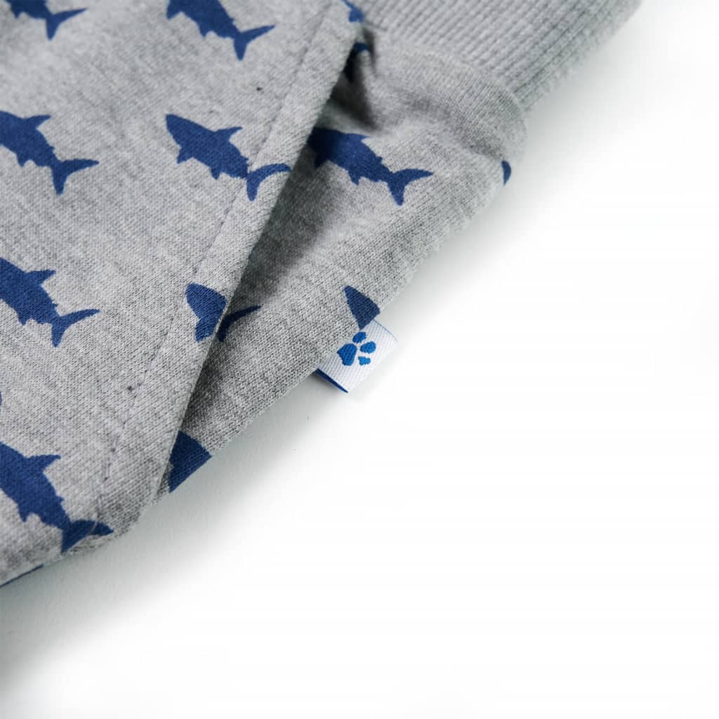 Pantaloncini per Bambini con Coulisse Grigio Chiaro Mélange 128 12332