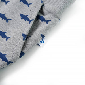 Pantaloncini per Bambini con Coulisse Grigio Chiaro Mélange 128 12332