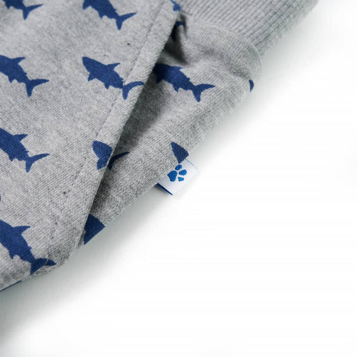 Pantaloncini per Bambini con Coulisse Grigio Chiaro Mélange 128 12332