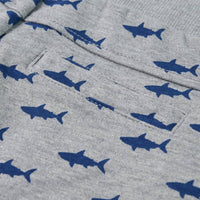 Pantaloncini per Bambini con Coulisse Grigio Chiaro Mélange 128 12332