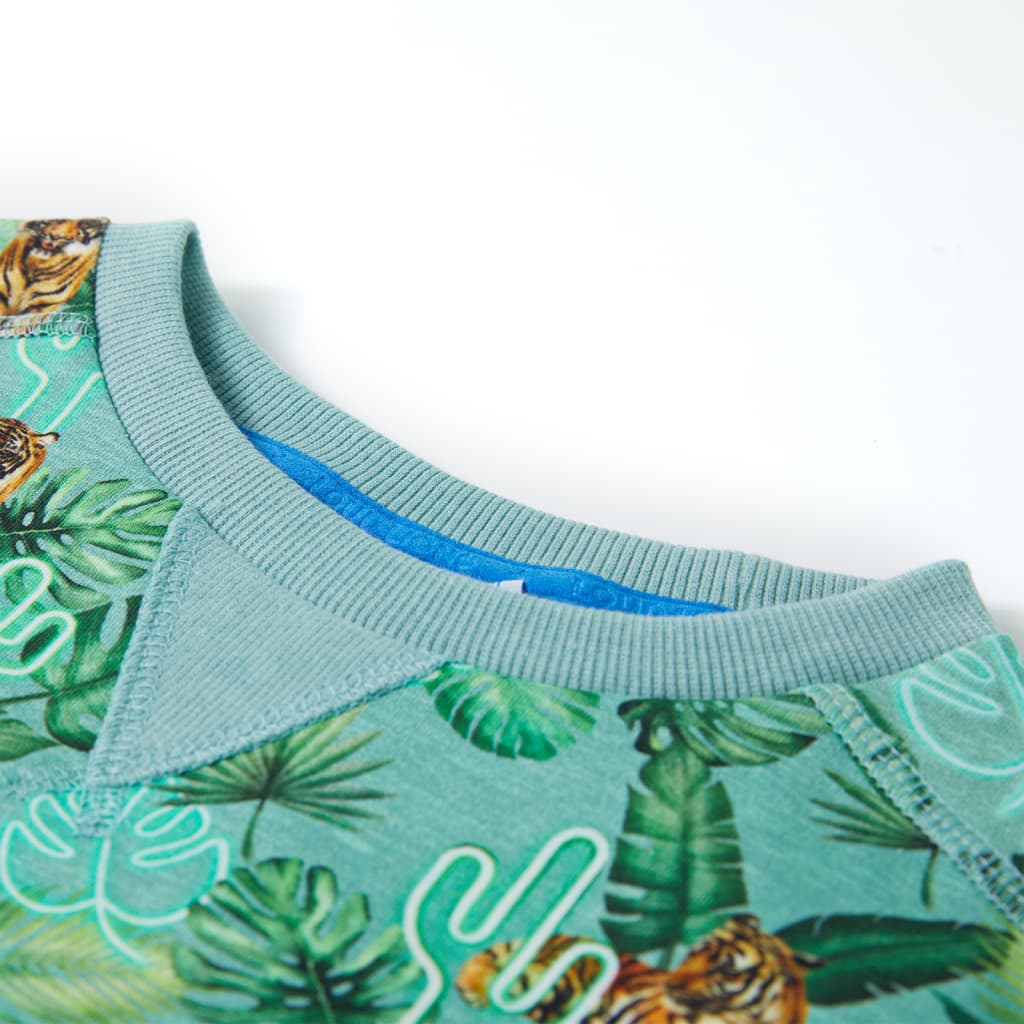 Felpa da Bambino Verde Chiaro MÃ©lange 92cod mxl 117196