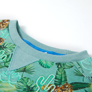 Felpa da Bambino Verde Chiaro MÃ©lange 92cod mxl 117196