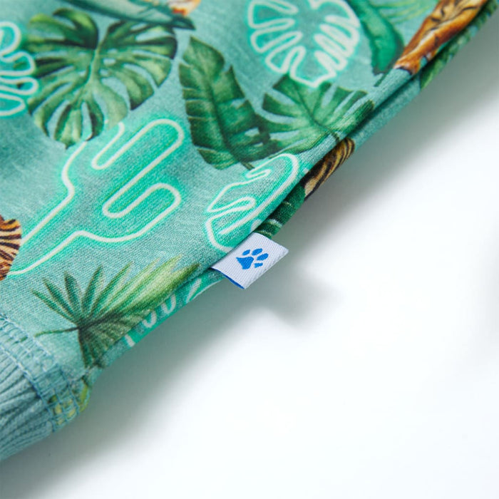 Felpa da Bambino Verde Chiaro Mélange 140