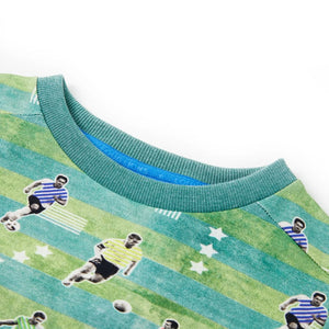 Felpa da Bambino Verde Chiaro MÃ©lange 140cod mxl 110758