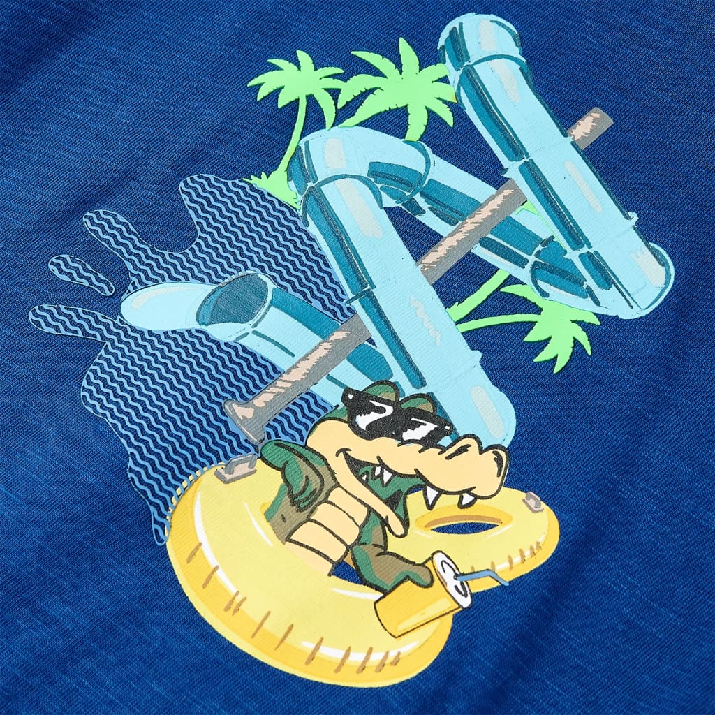 Maglietta da Bambino Blu Scuro 128