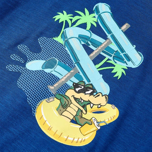 Maglietta da Bambino Blu Scuro 128