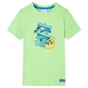 Maglietta da Bambino Verde Neon 92cod mxl 85912