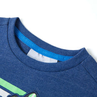 Maglietta da Bambino Blu Scuro MÃ©lange 104cod mxl 133863