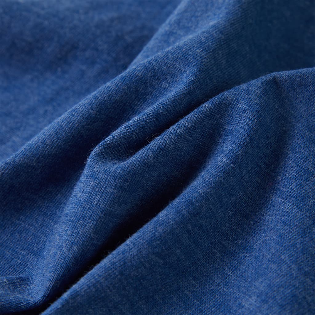 Maglietta da Bambino Blu Scuro Mélange 116 12486