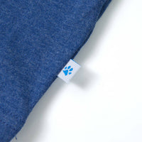 Maglietta da Bambino Blu Scuro Mélange 140 12488