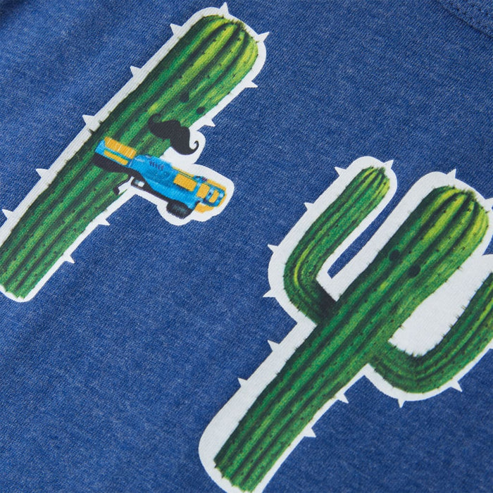 Canotta da Bambino Blu Scuro Mélange 104 12490