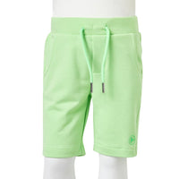 Pantaloncini da Bambino Verde Fluo 128 12507