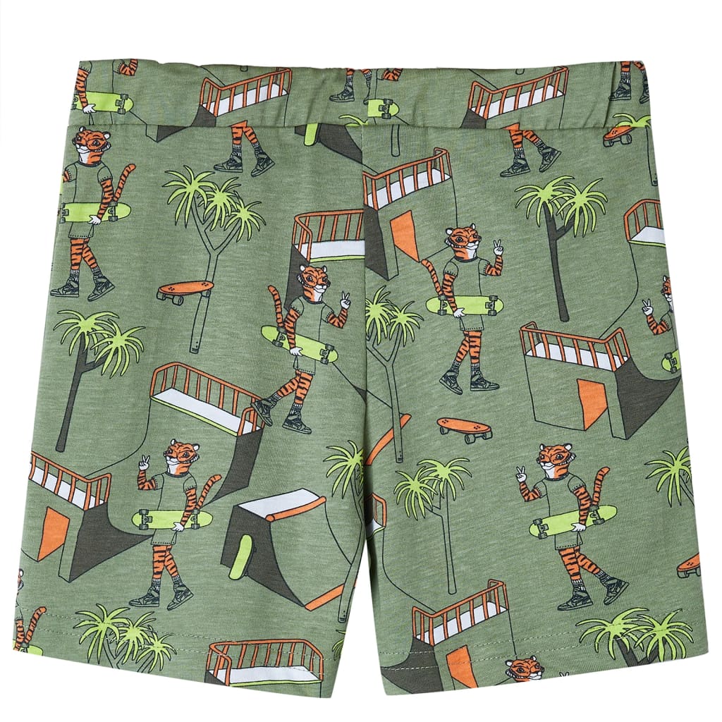 Pigiama Bambino Maniche Corte Cachi Chiaro 116 12511