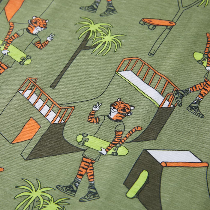 Pigiama Bambino Maniche Corte Cachi Chiaro 116 12511