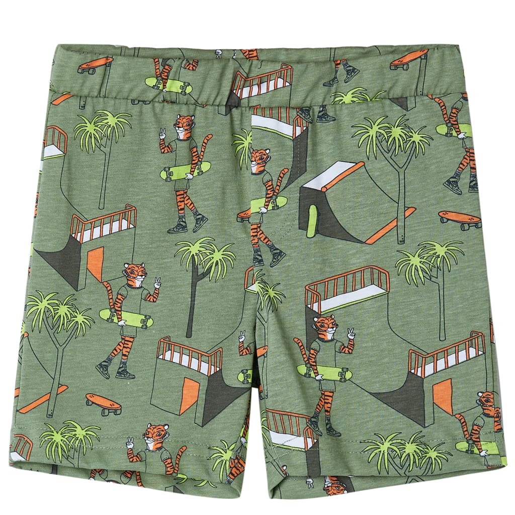 Pigiama Bambino Maniche Corte Cachi Chiaro 128 12512