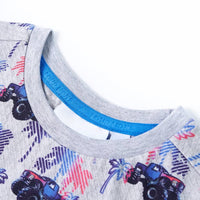 Maglietta da Bambino Grigio Mélange 104 12520