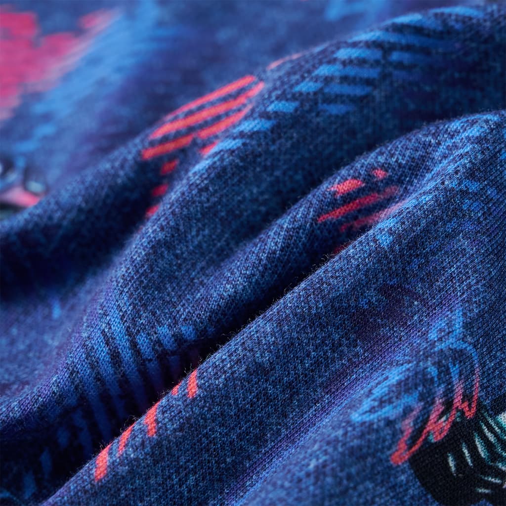 Maglietta da Bambino Blu Scuro Mélange 92 12524