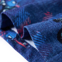 Maglietta da Bambino Blu Scuro Mélange 104 12525