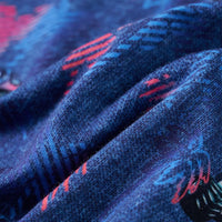 Maglietta da Bambino Blu Scuro Mélange 104 12525