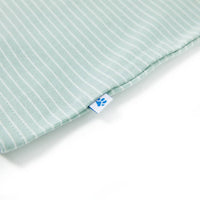 Maglietta da Bambino con Strisce Menta Chiaro 104 12570